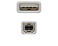 Cabo USB 2.0 Nanocable USB-A/M > USB-B/M 1 M Bege image number null