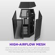 Caixa ATX NZXT H6 Preta Vidro Temperado image number null