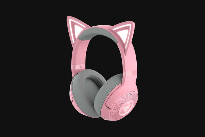 Headset Razer Kraken Kitty V2 BT Wireless/Bluetooth Quartz Ed. image number 2