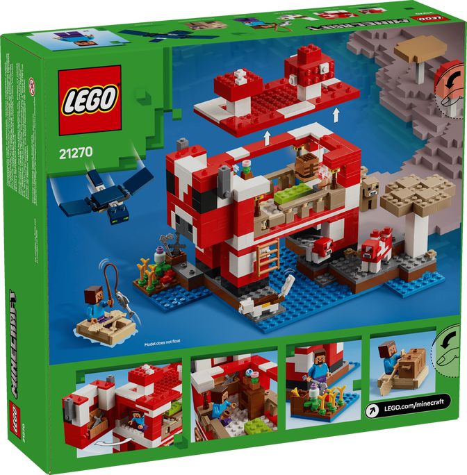 LEGO Minecraft: A Casa Mooshroom, 500 Pe&ccedil;as (21270) image number 1