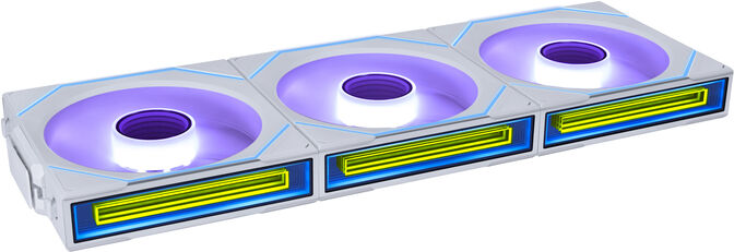 Ventoinha Lian Li UNI FAN SL120 Infinity Wireless RGB PWM Branco 120mm (Pack 3) image number 1