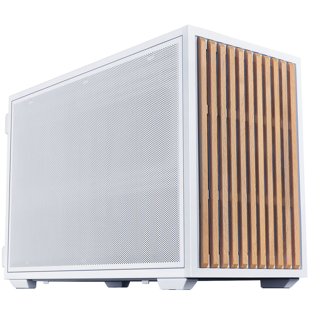 Caixa Micro-ATX Lian Li x Dan Cases B4 Branca Madeira