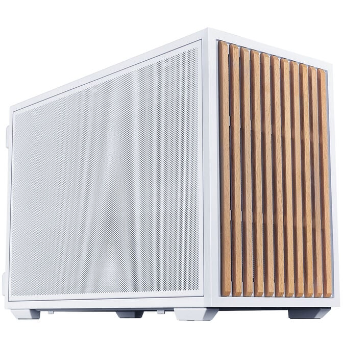 Caixa Micro-ATX Lian Li x Dan Cases B4 Branca Madeira image number 0