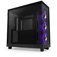Caixa ATX NZXT H6 Flow RGB Preta Vidro Temperado