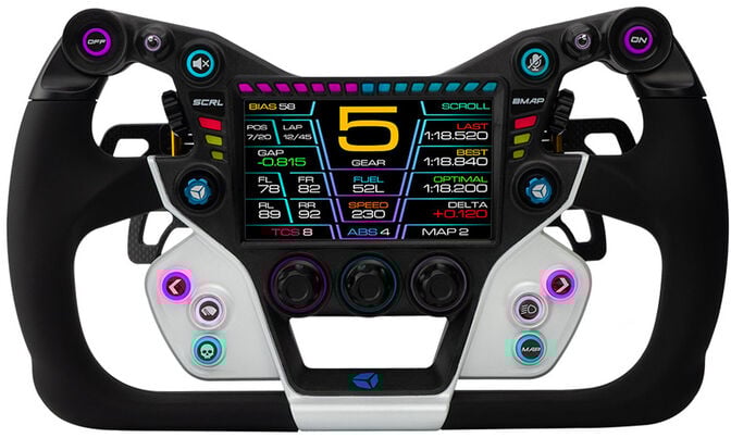 Volante Cube Controls GTX2 Grip (32cm) - Branco / Preto image number 0