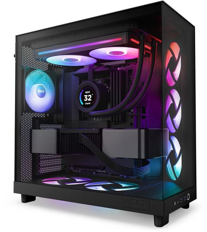 Ventoinha NZXT F280 RGB Core Single-Frame Pretas - Dupla Vento&iacute;nha 140mm (280mm) image number 4