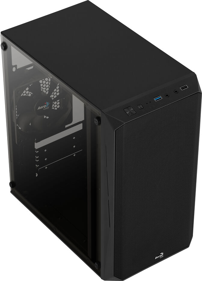 Caixa Micro-ATX Aerocool CS-107 Preto image number 7