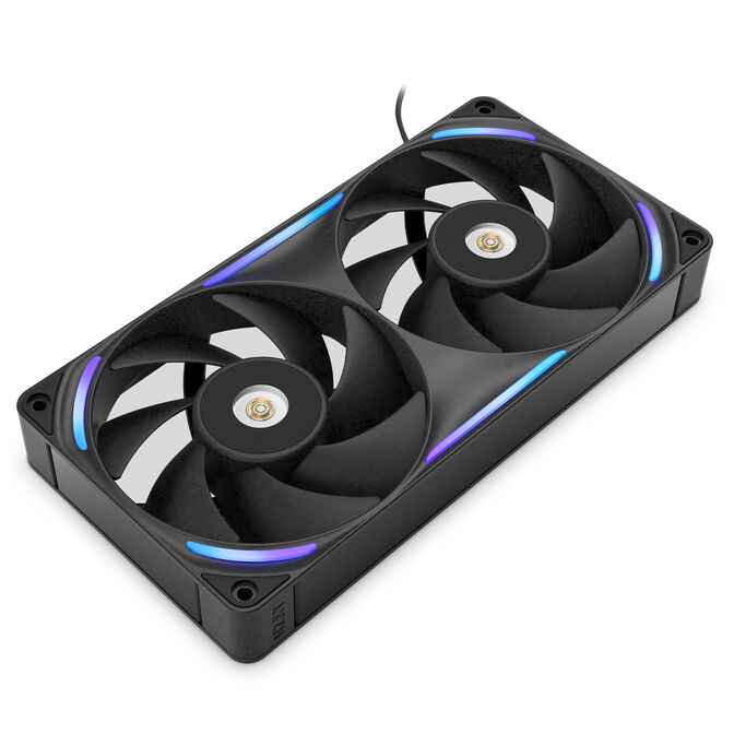 Ventoinha NZXT F240X Perfomance RGB Single-Frame Pretas - Dupla Vento&iacute;nha 120mm (240mm) image number 2