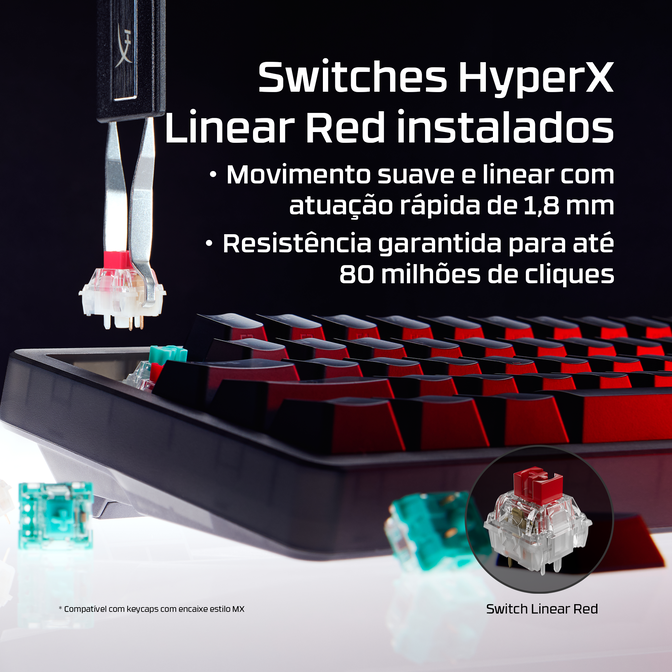 Teclado HyperX Origins 2 65 RGB Gaming PT Linear Switches image number 14