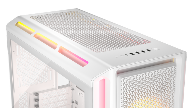 Caixa E-ATX Corsair 5000T LX ARGB Branca Vidro Temperado image number 9