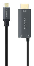 Cabo Conversor Nanocable USB-C > HDMI 2.1 8K@60HZ USB-C PD 100W 1.8 M Preto image number null