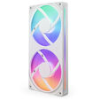 Ventoinha NZXT F240 RGB Core Single-Frame Brancas - Dupla Vento&iacute;nha 120mm (240mm) image number null