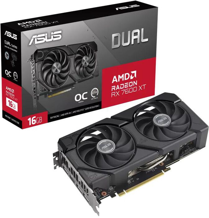 Gr&aacute;fica Asus Radeon RX 7600 XT Dual OC 16GB image number 13