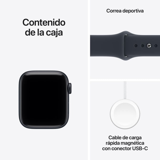 Smartwatch Apple Watch SE 3 GPS 40mm Midnight Aluminium Case with Navy Blue Sport Band - S/M image number 6