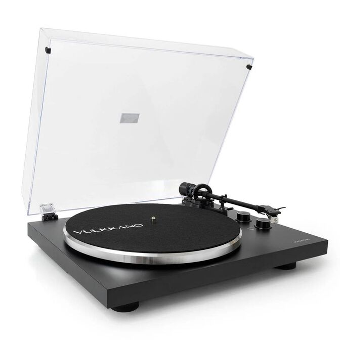 Gira-discos Vulkkano TD10 10W Bluetooth USB Preto image number 0