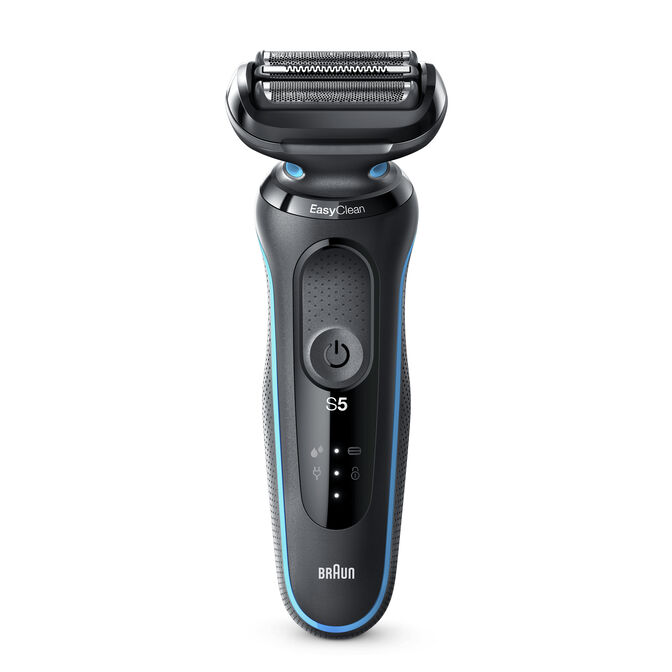 M&aacute;quina de Barbear Braun Series 5 50-M1000s Preto/Azul image number 1