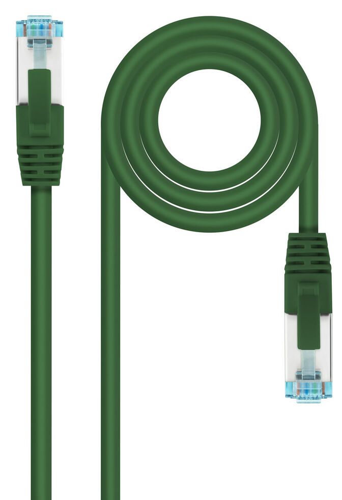 Cabo de Rede Nanocable RJ45 LSZH CAT.7 600MHZ SFTP AWG26 30 CM Verde image number 0