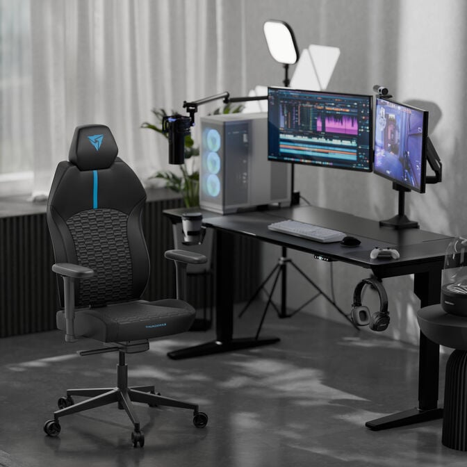 Cadeira Gaming Ergonomica TX3 (ThunderX3) SOLO 360 - Racer Blue image number 10