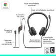 Headset Logitech H390 USB-C Preto image number null