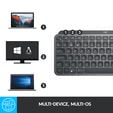 Teclado Logitech MX Keys Mini Bluetooth Grafite (US) image number null