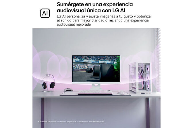Monitor Smart LG MyView 27" 27U731SA IPS 4K 60Hz 5ms c/ webOS - Branco image number 4