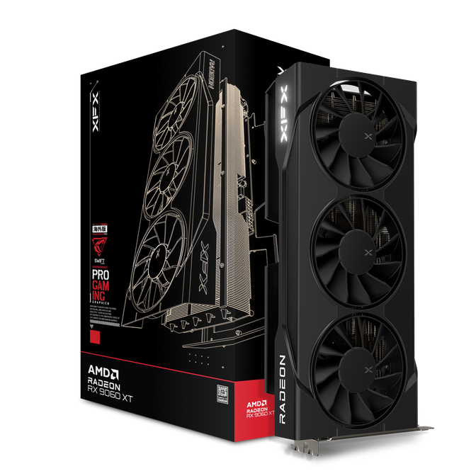 Gr&aacute;fica XFX Radeon RX 9060 XT Swift OC Gaming Triple Fan 16GB GDDR6 image number 0