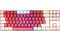 Teclado Mec&acirc;nico GAMIAC TKL RGB90G Kailh Red Branco/Rosa (ES)