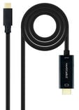 Cabo Conversor Nanocable USB-C > HDMI 1.4 4K@30HZ 1.8 M Preto image number null