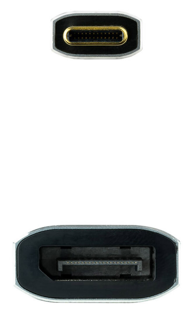 Adaptador Nanocable USB-C > DisplayPort 8K 15 CM Alum&iacute;nio image number 2