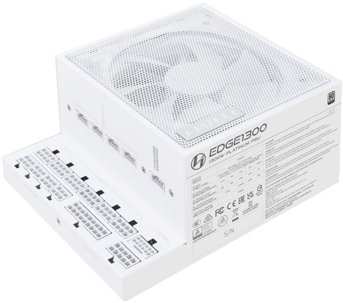 Fonte Modular Lian Li Edge 1300W 80+ Platinum Branco image number 1