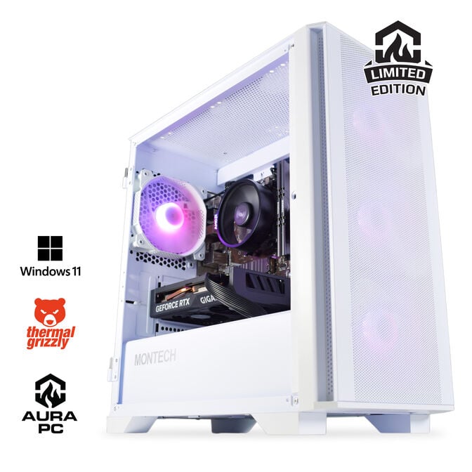 Computador AURA Limited-PC Ryzen 5 5600 16GB DDR4 1TB RTX 4060 W11 Bonus