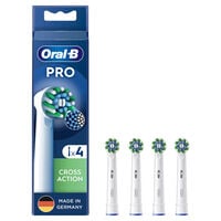 Recargas para Escova de Dentes El&eacute;trica Oral-B CrossAction Pro Pack 4 Unidades Branco