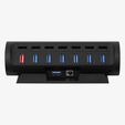 HUB Streamplify CTRL 7 Slot RGB 12V EU - Preto image number null