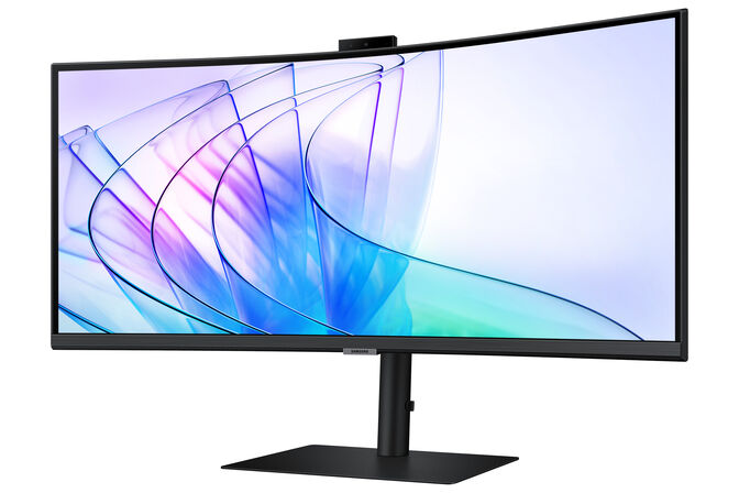 Monitor Curvo Samsung ViewFinity S6 34" S65VC VA UWQHD 100Hz USB-C (PD90W) KVM Webcam image number 4