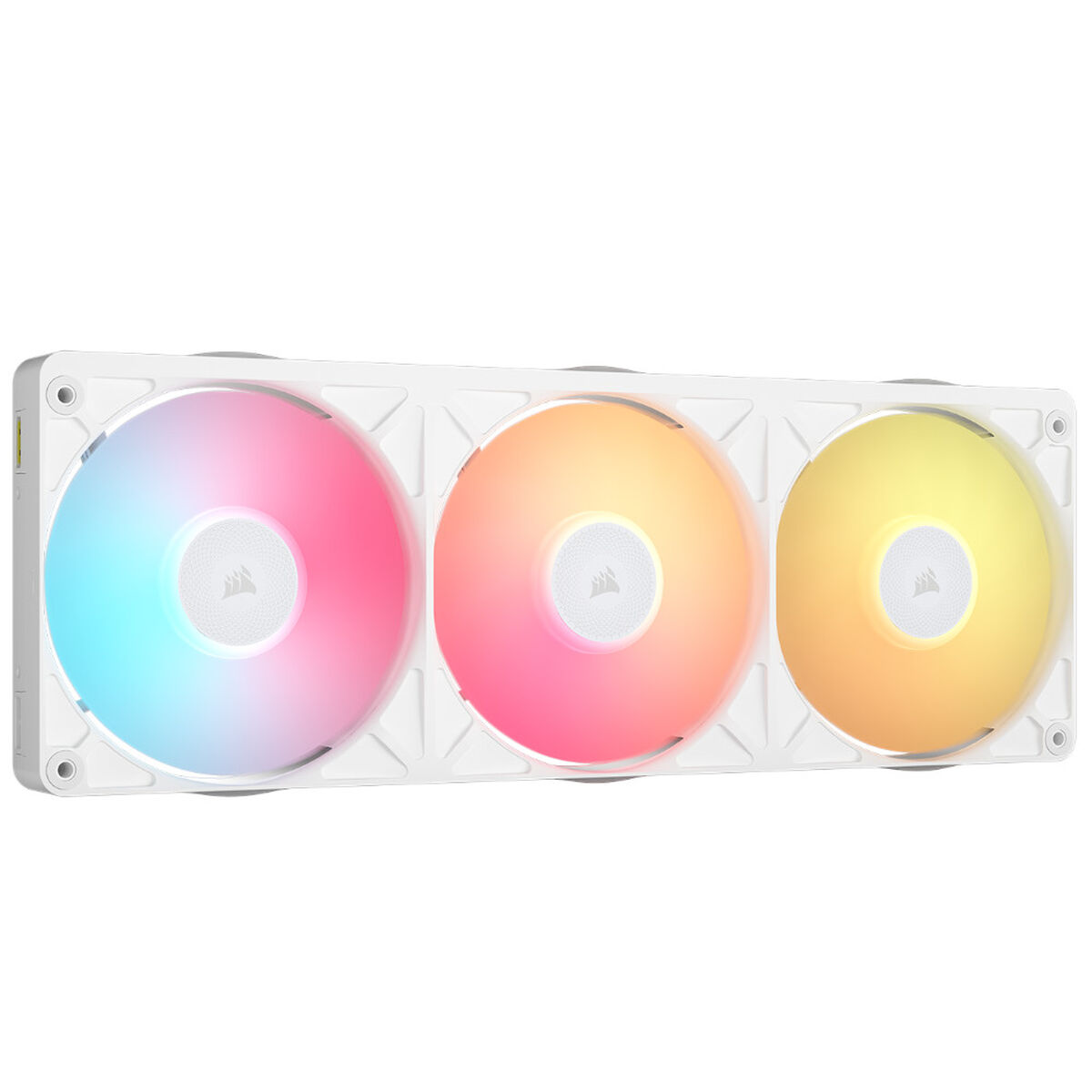 Ventoinha Corsair iCUE Link RX360 II Unified Frame Brancas RGB PWM Tripla Ventoínha 120mm (360mm)