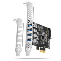 Adaptador PCIe AXAGON PCEU-43RS, 4x USB3.0 UASP VIA, 15-pin SATA
