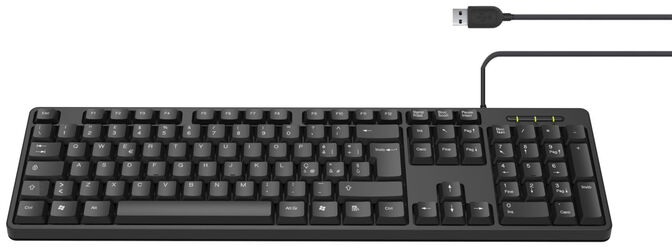 Teclado Ewent Slim Layout PT USB Preto image number 1