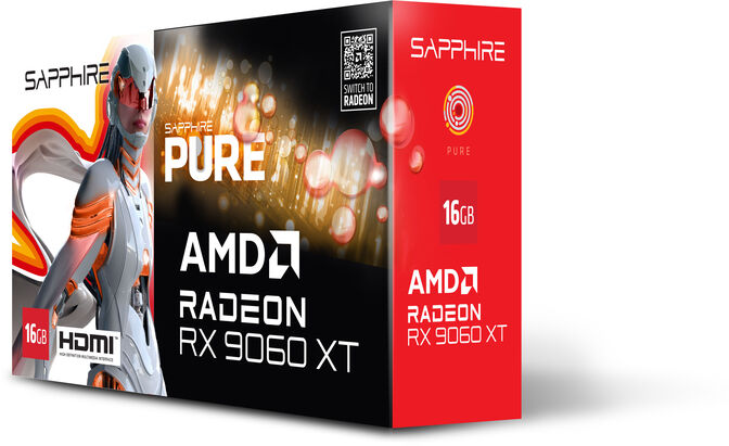 Gr&aacute;fica Sapphire Radeon RX 9060 XT Pure OC 16GB GDDR6 image number 7