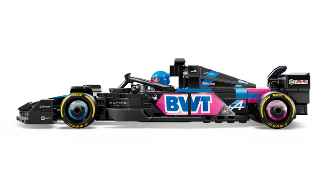 LEGO Speed Champions: Carro de Corrida BWT Alpine F1 TeamA524, 258 Pe&ccedil;as (77248) image number 4