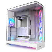 Caixa E-ATX NZXT H9 Flow RGB+ Branca (2025) Vidro Temperado