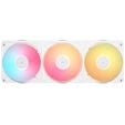 Ventoinha Corsair iCUE Link RX360 II Unified Frame Brancas RGB PWM Tripla Vento&iacute;nha 120mm (360mm) com HUB image number null