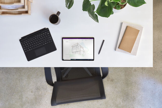 Microsoft Surface Pro Keyboard Preto (para Surface Pro X) &ndash; QJX-00007 image number 3