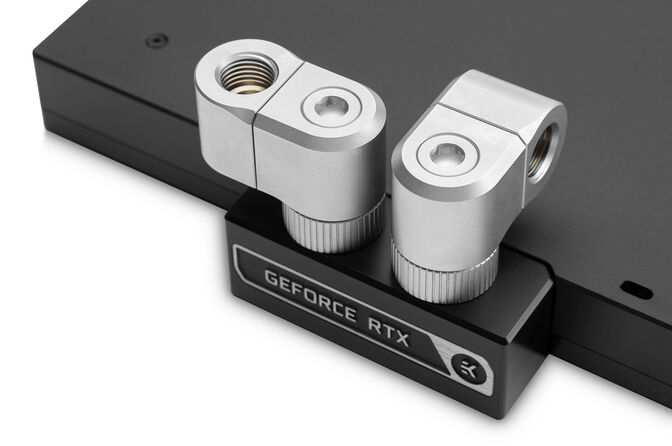 Conector em Offset EKWB Quantum Torque G1/4 M-F 21mm Titanium image number 4