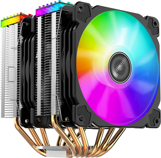 Cooler CPU Jonsbo CR-2000GT ARGB Preto - 2x 120mm image number 0