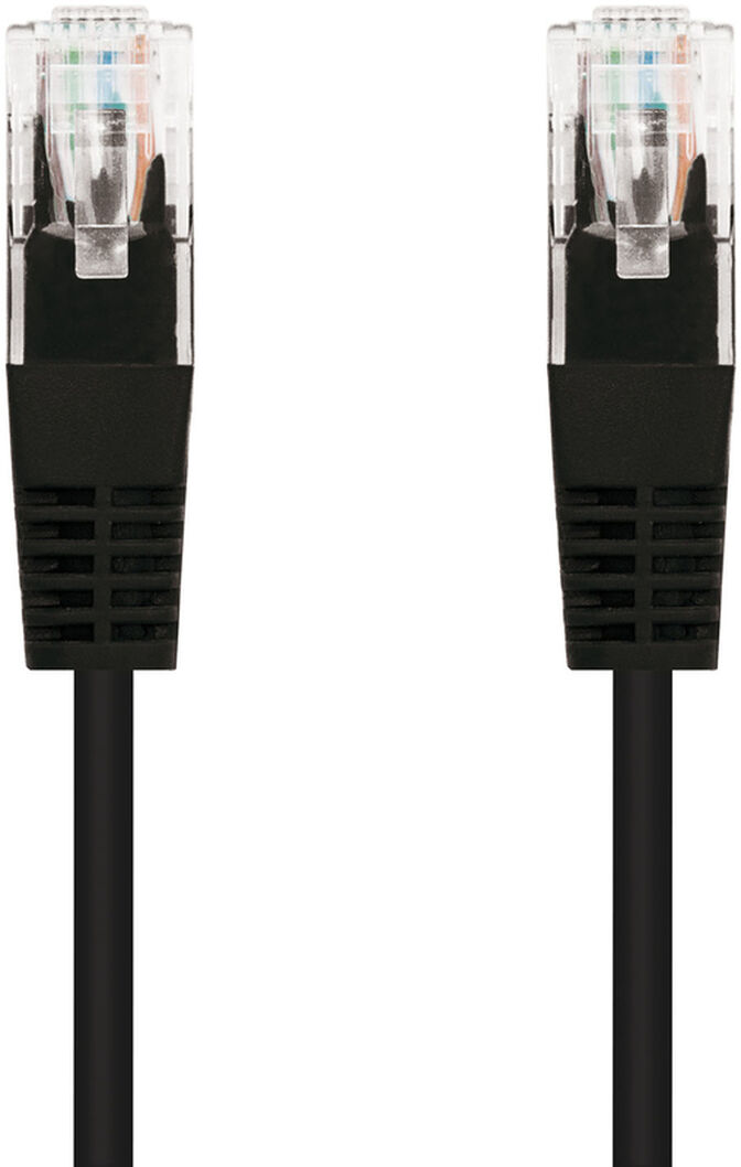Cabo de Rede Nanocable RJ45 CAT.6 UTP AWG24 3 M Preto image number 0