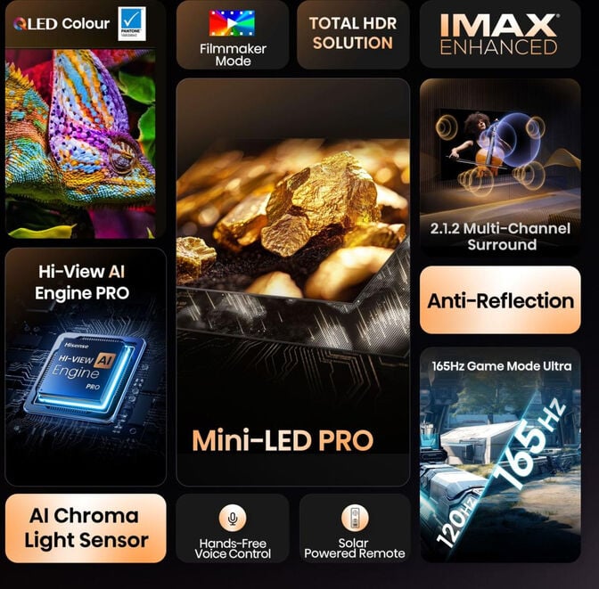 Televis&atilde;o Hisense 75U7Q PRO 75" QD Mini LED UltraHD 4K VIDAA image number 3