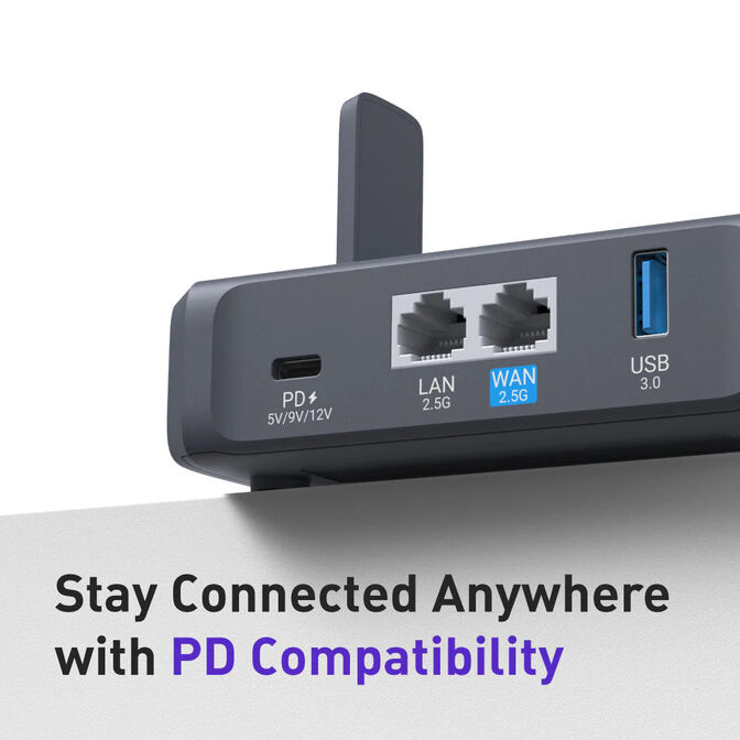 Router de Viagem GL.iNet GL-BE3600 Slate 7 Wireless BE3600 Wi-Fi 7 Dual Band image number 6