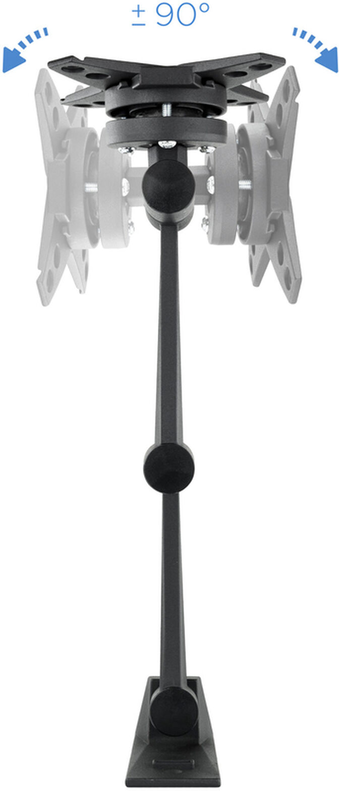 Suporte de Parede Tooq Tilt e Girat&oacute;rio 3 Pivots 13" a 27" Max. 15kg Preto image number 4