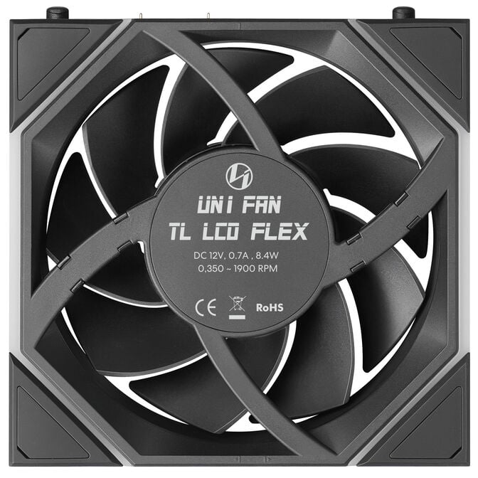 Ventoinha Lian Li UNI FAN TL120 LCD FLEX Wireless Preto 120mm image number 3