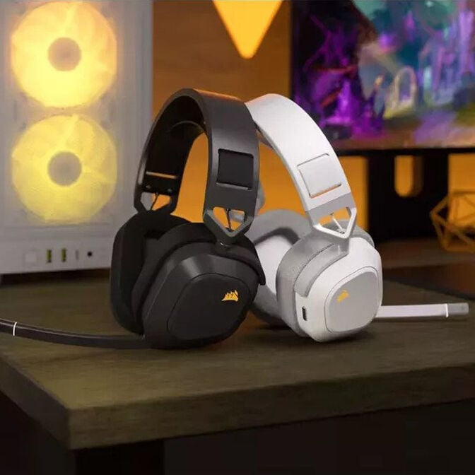 Headset Corsair HS80 MAX Gaming Wireless Branco image number 7